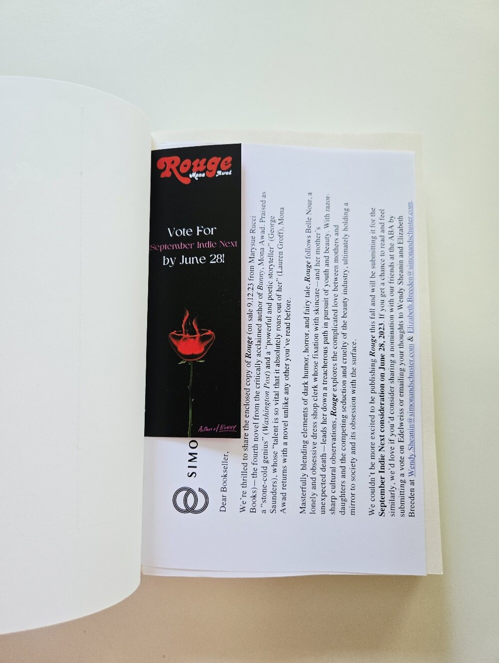 Rouge by Mona Awad 2023 Advanced Readers Edition Trade Paperback - Picture 8 of 12